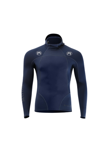 Philo Hooded UV Top - Midnight Blue