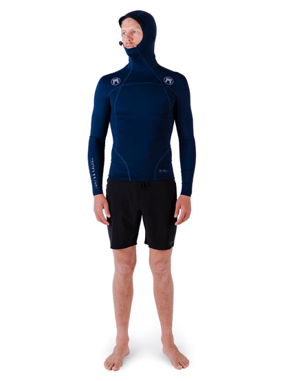 Philo Hooded UV Top - Midnight Blue