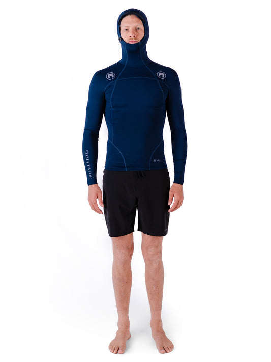 Philo Hooded UV Top - Midnight Blue