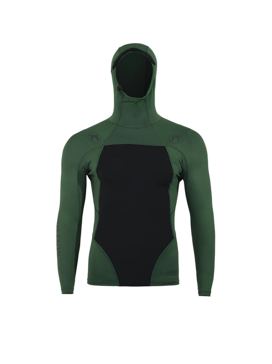 Philo Hybrid Hooded - Hunter Green